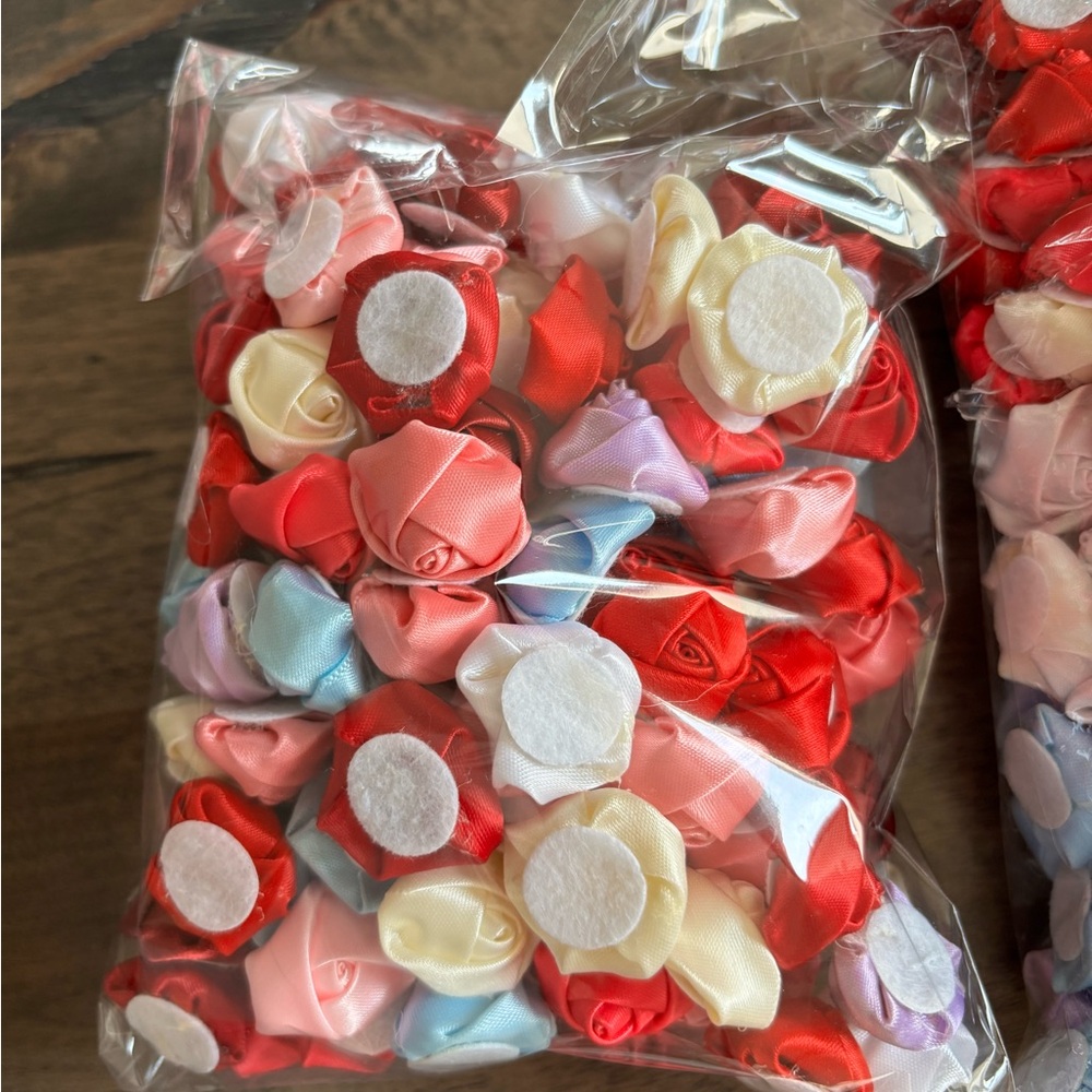 Colorful Ribbon Roses Craft Pack - Picture 4 of 5